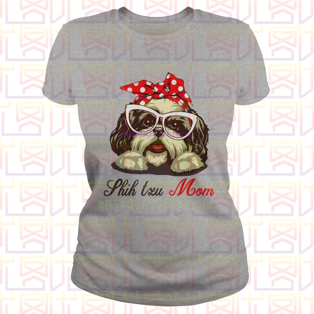 Shih Tzu Mom Рубашка для женщин 2020 Новая Летняя мужская футболка с коротким рукавом |