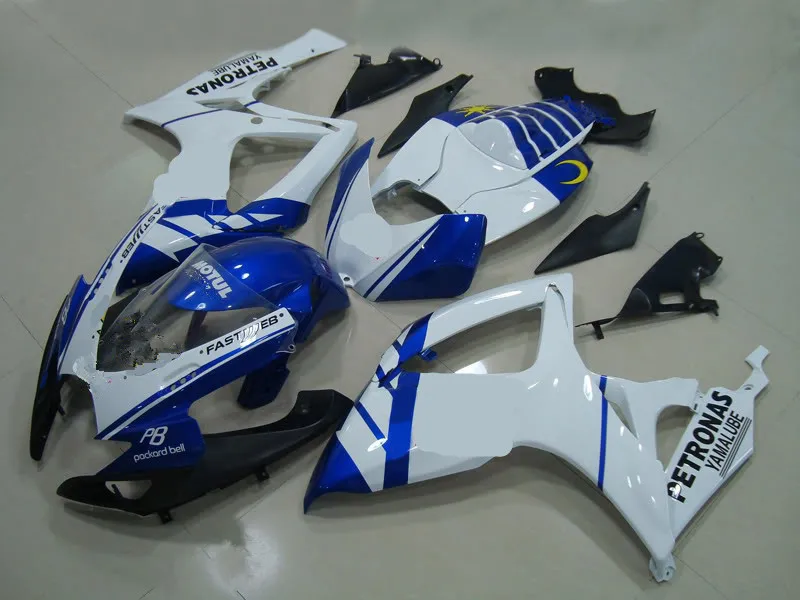 Набор обтекателей мотоцикла для GSXR600 750 K6 06 07 GSXR 600 GSXR750 2006 2007 ABS Топ белый синий