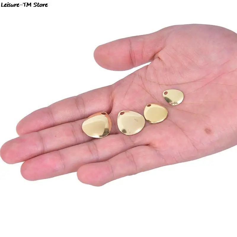 20 шт./лот Спиннер кольца лезвия гладкие ложки снасти поделки приманка Рыболовный