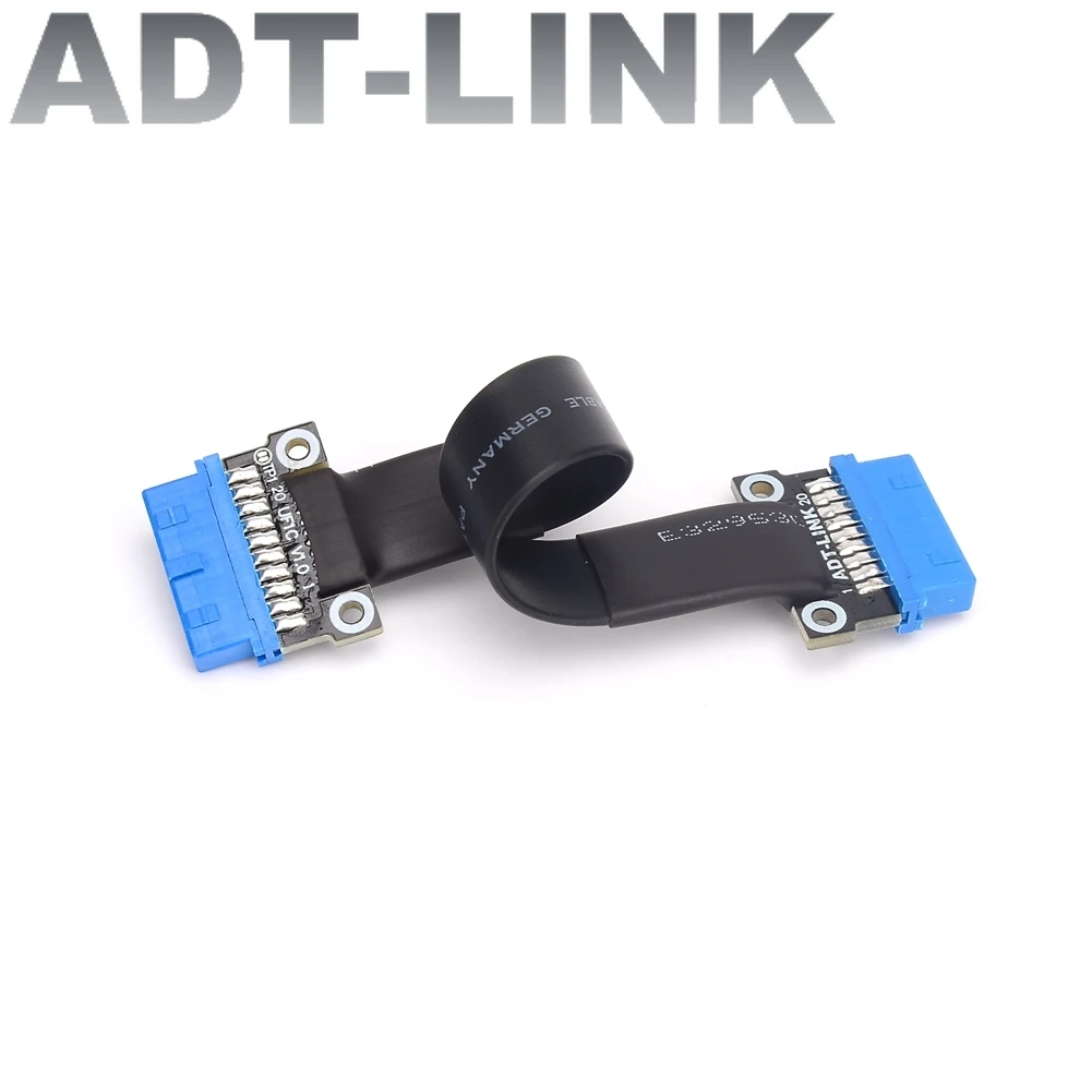 

Двойной 90 градусов USB 3,0 Tx Rx сигнал плоский ленточный встроенный удлинитель адаптер 19/20Pin Внутренняя Материнская плата USB3.0 удлинитель