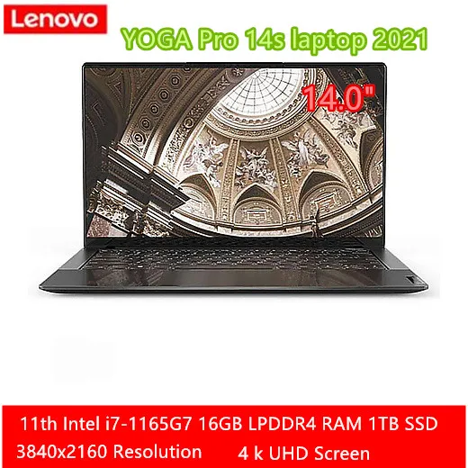 Ноутбук Lenovo YOGA Pro14s новинка 2021 ультратонкий ноутбук с Windows 10 16 ОЗУ ТБ SSD 14 дюймов IPS 4K