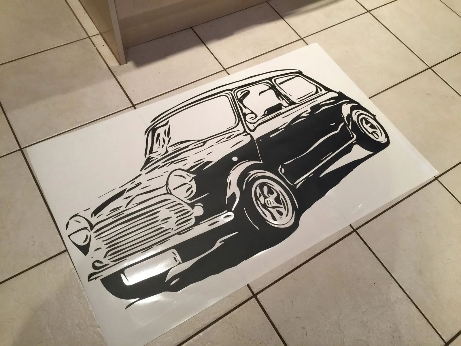 

For Austin Rover Mini Massive Wall Art Vinyl Sticker 25"