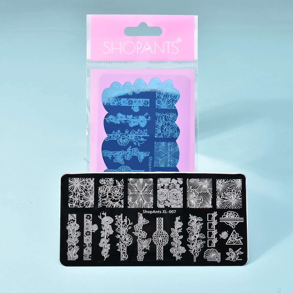 6*12 см геометрические пластины для штамповки ногтей прямоугольные Цветочные