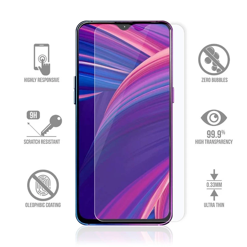 Закаленное стекло для Realme 3 Pro 3i 2 1 9H передняя крышка телефона защитная пленка
