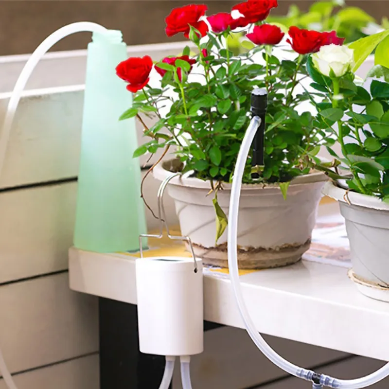 

DIY Drip Irrigation KitSelf Watering System With Timer USB Power Digital Programmable Water Timer Indoor Garden Potted Plants
