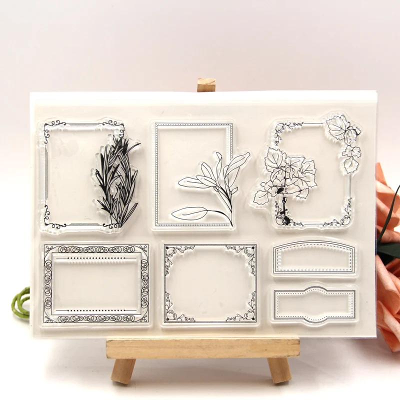 Прозрачная силиконовая фоторамка ZFPARTY штампы для скрапбукинга изготовления карт