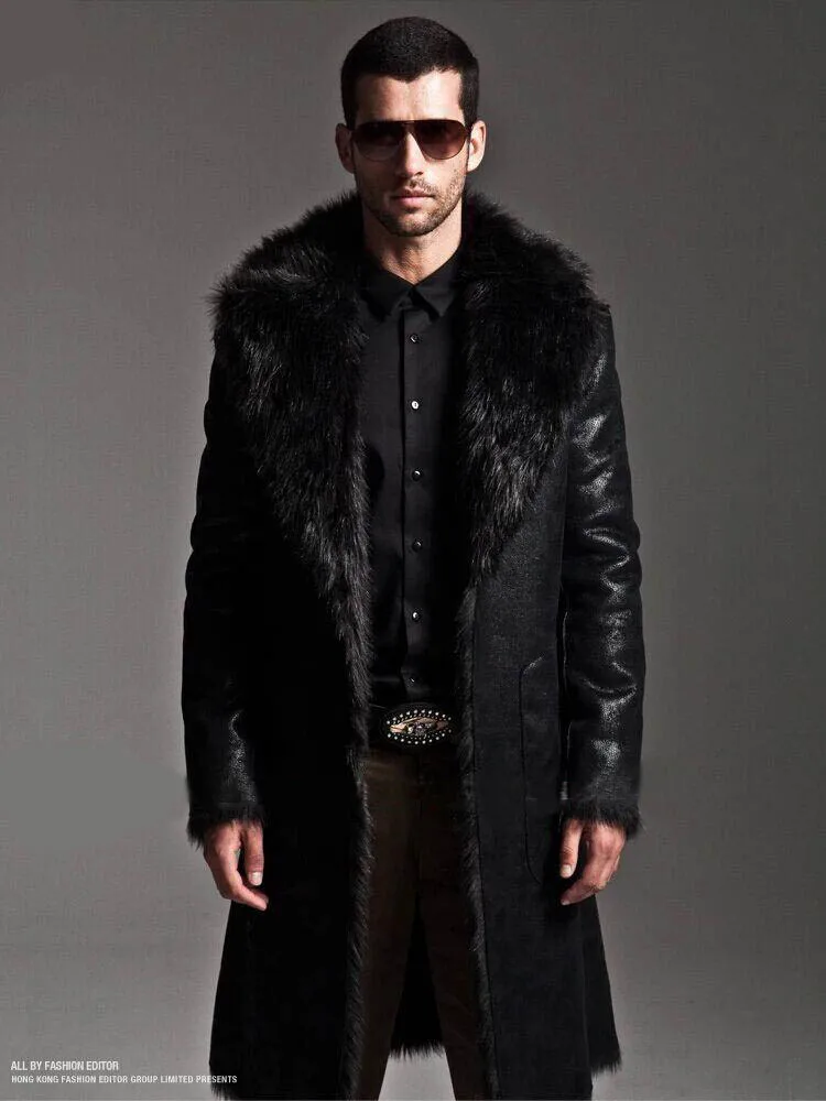 Зимняя кожаная куртка мужские куртки из овчины мотоциклетные с подкладкой