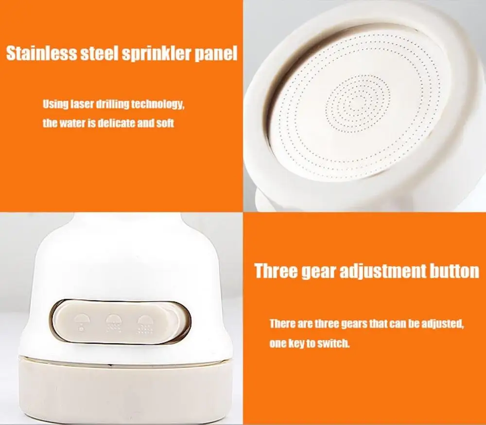 Универсальный кухонный смеситель для душа кран 3 уровня можно регулировать