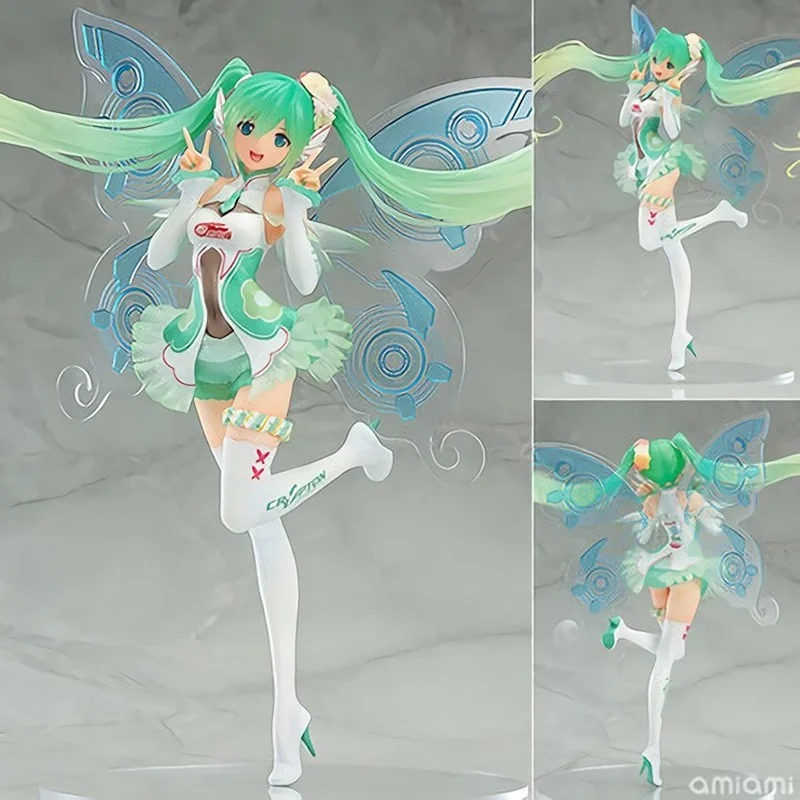 Bandai Аниме Модель NECAHatsune Miku 2017 гонки Тони бабочка Хатсуне ПВХ экшн-фигурка Godzi