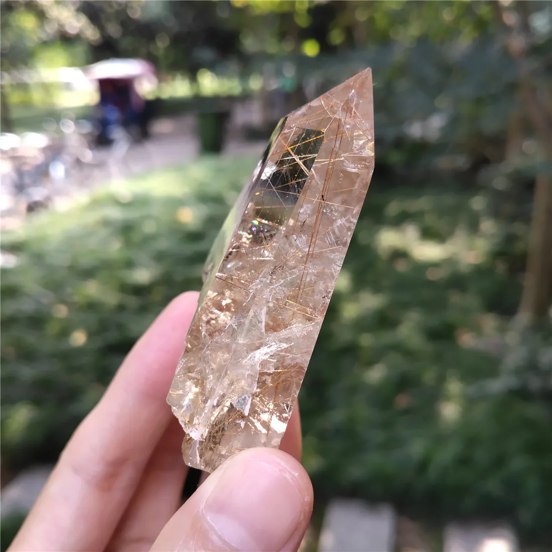 Рутиловый хрустальный камень камни для домашнего декора кристаллы натуральный