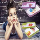 Разные цвета когнитивных обучения головоломка карты волшебный развивающий детский алфавит с Семейные комплекты игра парные карты