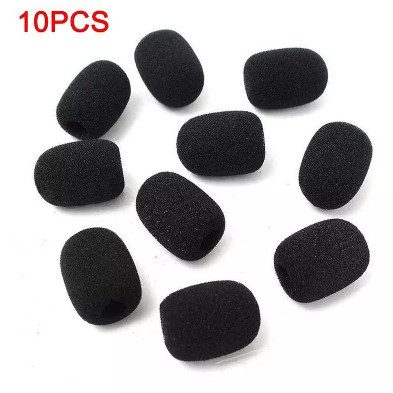 

10pcs Microphone Sponge Cover Anti-wind Windproof Protable Cover Outdoor Microphone U6Z9