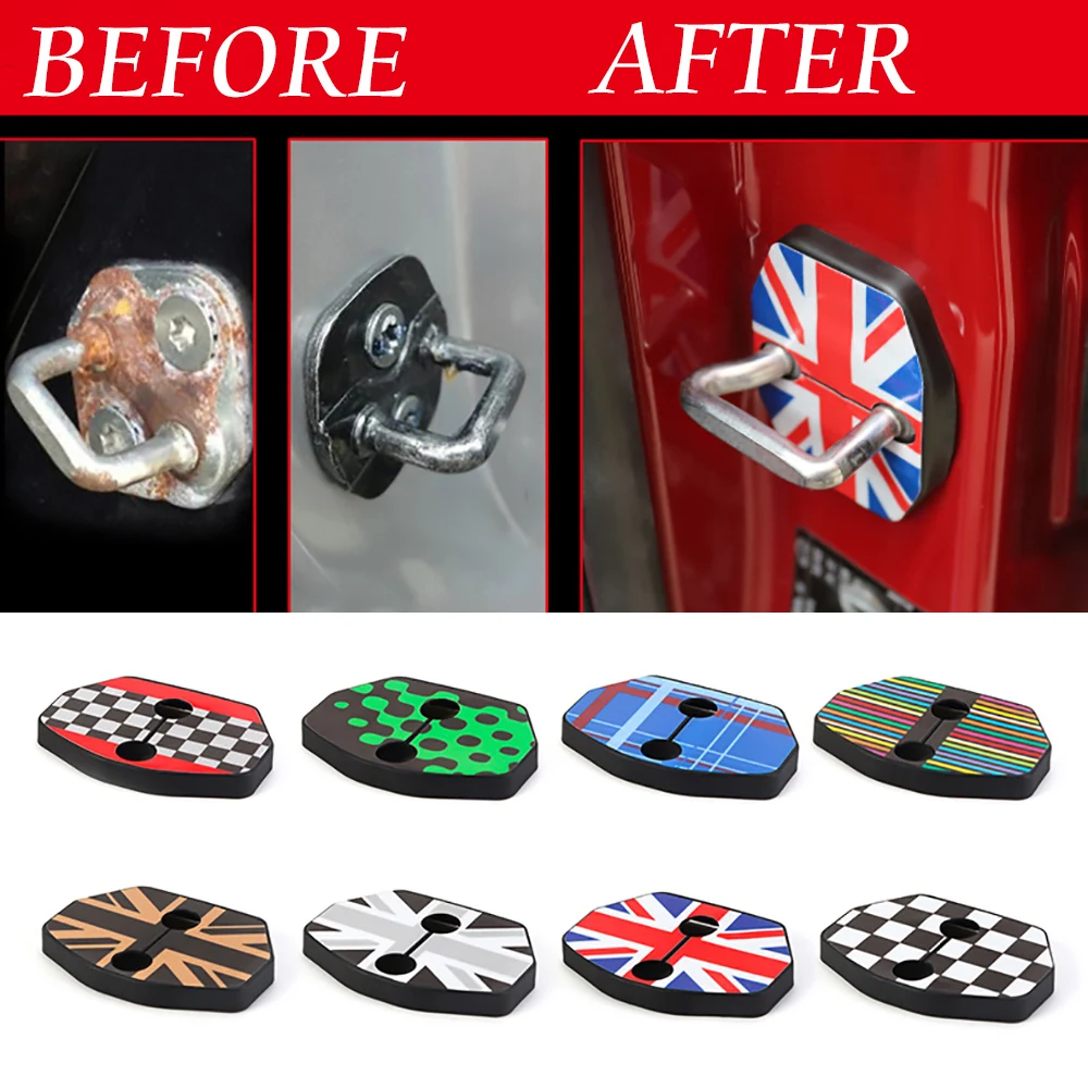 2 шт./лот замок двери защелка крышка пряжка Анти ржавчина для MINI COOPER S хэтчбек Clubman