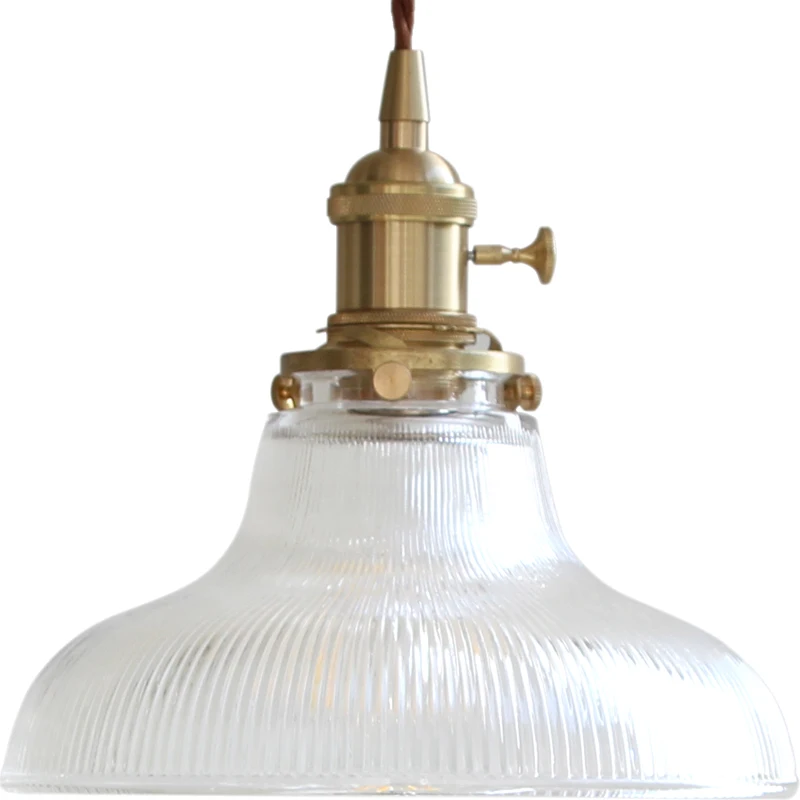 IWHD, estilo nórdico, colgante de cobre luz accesorios de cocina comedor vida lámparas de habitación de cristal moderna lámpara colgante lámparas con palo