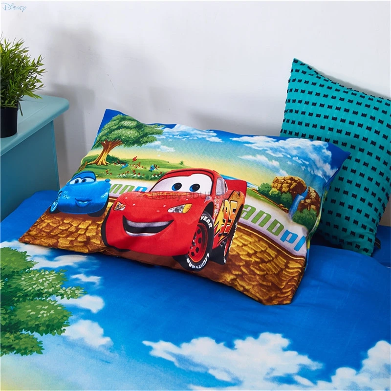 

Classic McQueen 95 Bedding Set Duvet Cover Bed Sheet Pillowcases Disney Cars Spider Man Anna Elsa Kids Girls Boys Bed Linen Sets