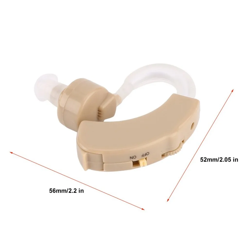 

Audifonos Plastic Super Mini Adjustable Hearing Aids Ear Sound Amplifier Volume Tone Listen Hearing Aid Kit Hook In Ear Ear Care