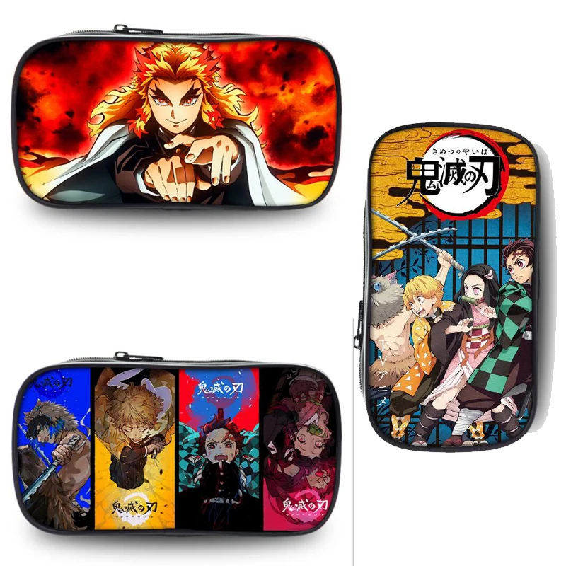 

Anime Demon Slayer:Kimetsu no Yaiba Pencil Case Kamado Tanjirou Nezuko Pen Bag student school oxford Handbag