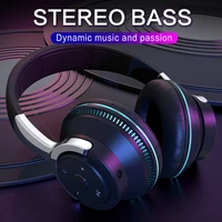 wireless headphones earphones bluetooth 5 0 stereo headset helmet foldable gaming earbud with mictf card mp3 for tv pc music