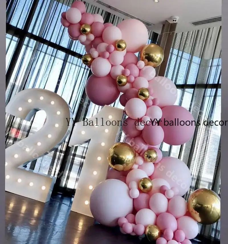 105 шт./компл. Macaroon воздушные шары арочный комплект 4D золотые конфетти из латекса