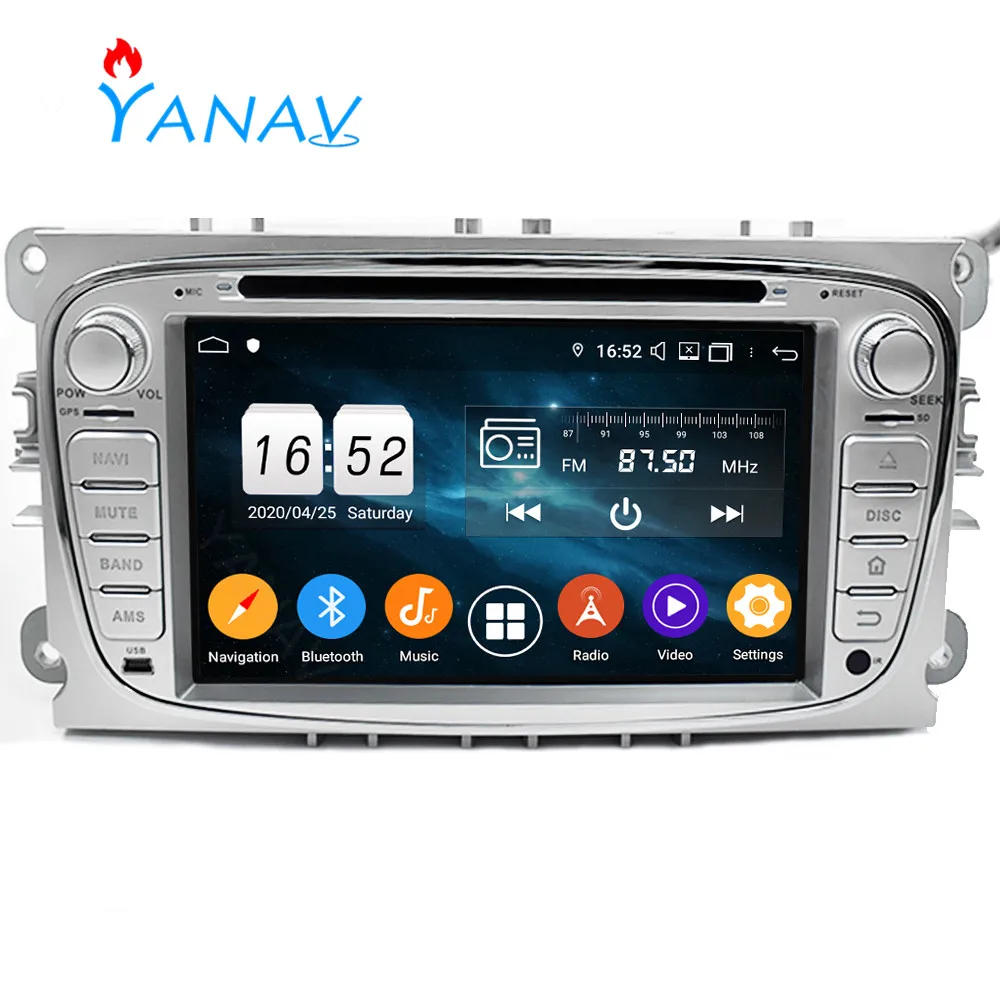 

Автомагнитола для Ford Focus 2008, 2009, 2010, 2 DIN, Android, стереоприемник, автомобильный видеопроигрыватель, HD экран, GPS-навигация, головное устройство