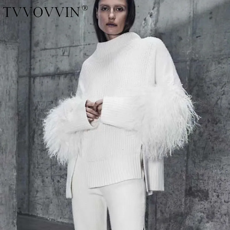 

Женский вязаный свитер с длинным рукавом, элегантный белый пуловер в повседневном стиле, ZP2760, осень 2020