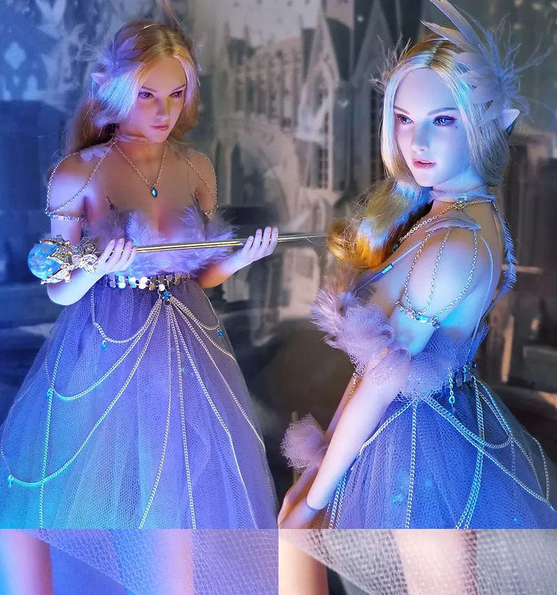 Женское Сетчатое платье Elf beauty в масштабе 1:6 ювелирные изделия с крылом скептитом