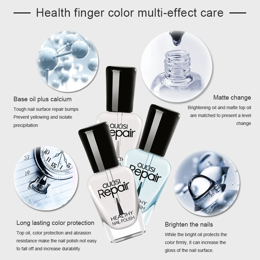 

Base Top Coat Gel Soak Off Nail Gel Polish Set Long Lasting Mirror Shiny Kit