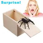 9,2*6,5*5,8 см пугающая коробка Паук Внутри деревянная Веселая розыгрыш паук пугающая коробка для игр фокусы антистресс искусственная игрушка подарок