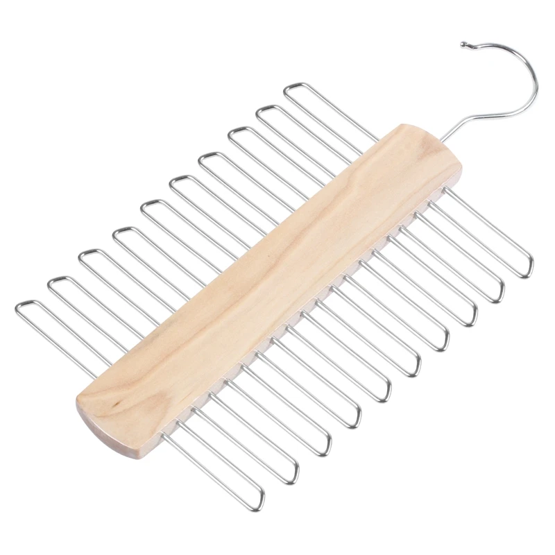 Магазин 20 бар деревянная вешалка для галстука-шарфы и пояс вешалка-Органайзер |