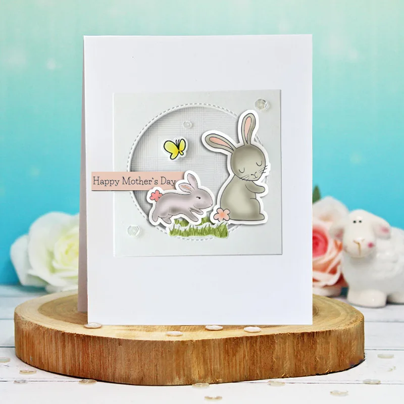 Пасхальный кролик овца прозрачный силиконовый штамп и штампы DIY Скрапбукинг