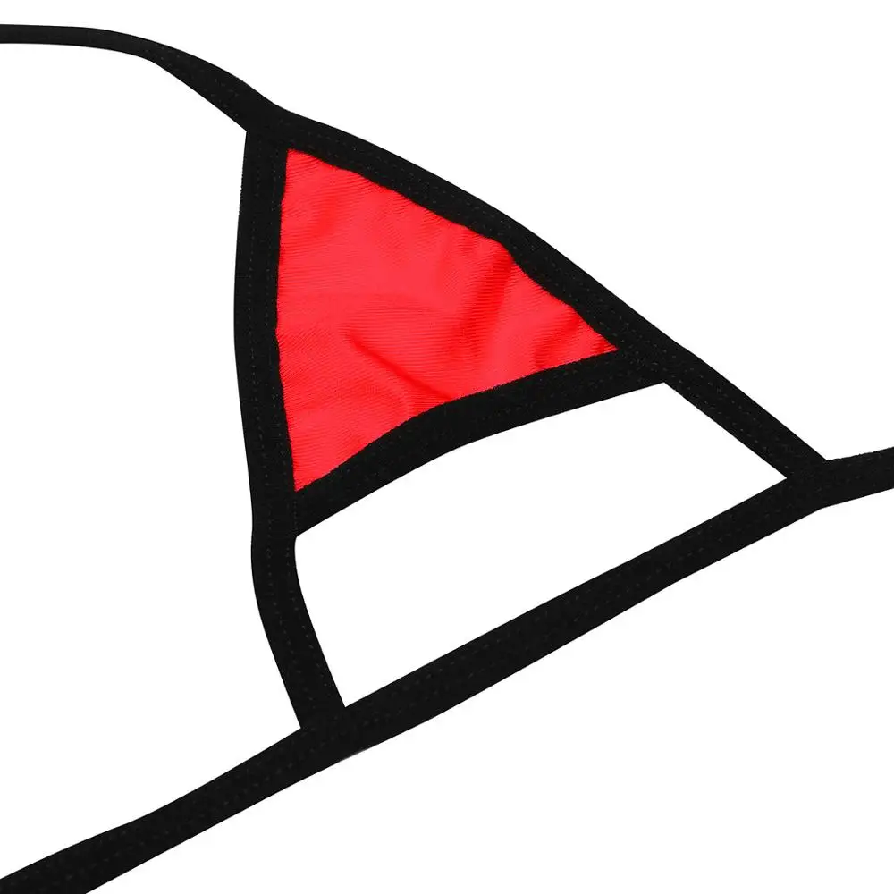 Женский купальник бикини комплект микро мини из двух предметов с лямкой через