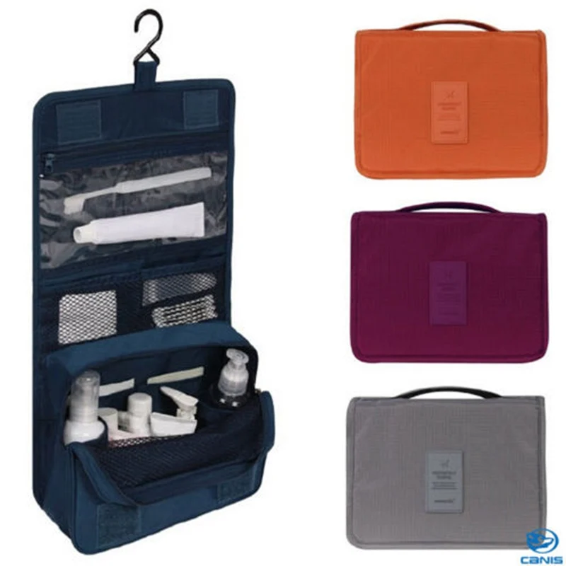 

Travel Wash Cosmetic Bag Folding Hanging Toiletry Case Wash Organizer Storage Pouch Hanging Bag Luggage Travel Accessories