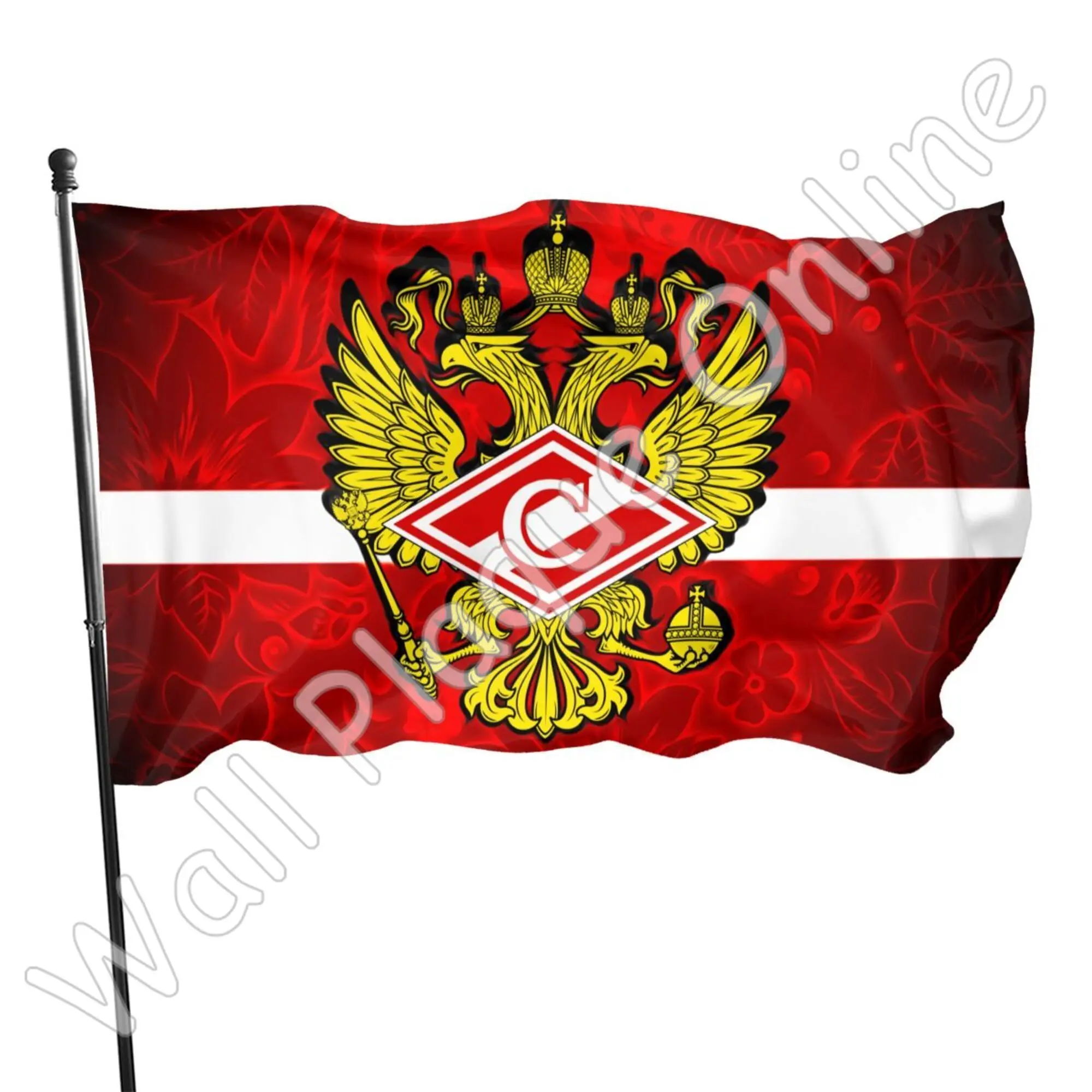

Russia FC Spartak Moscow Printed Flag Wall Flag Camper Decor Flag Banner Home Decor Outdoor Decor Флаг Спарты Москва 90x150cm