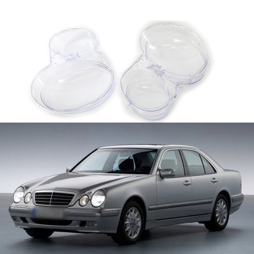 

Left /right Headlight Clear Lens Cover Lampshade Fit For Mercedes Benz W210 C-Class 1996-1999 Shell Car Accessories