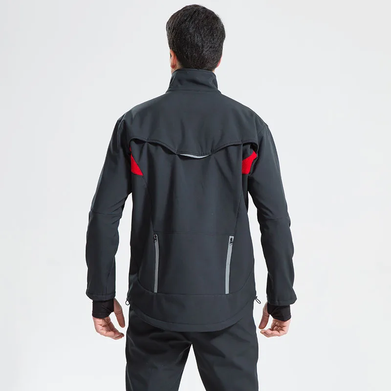 

Cycling Pants Jacket Autumn Winter Waterproof Warm Camping Trekking Plus Velvet Warm Breathable Reflective Strip Sportswear