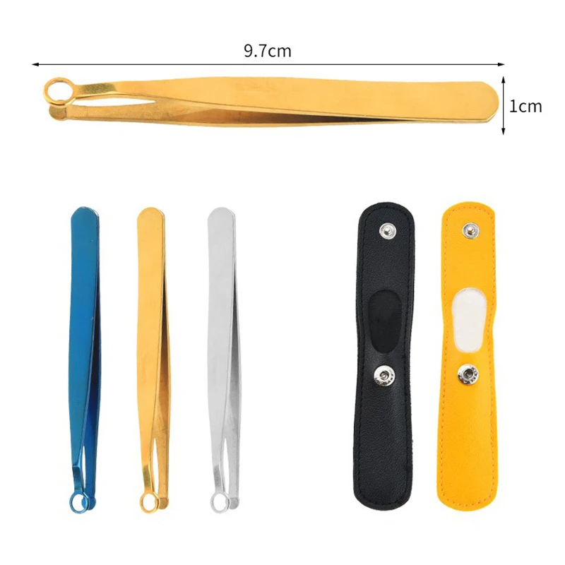 

Universal Nose Hair Trimming Tweezers Stainless Steel Eyebrow Nose Hair Cut Manicure Facial Trimming Makeup Scissors