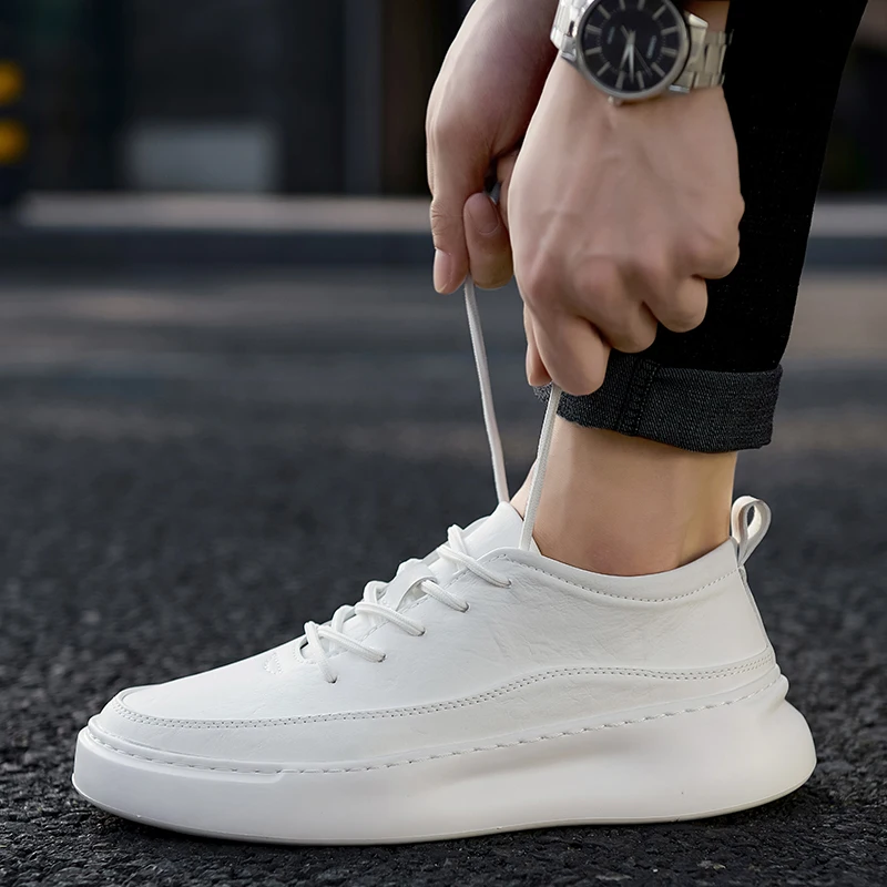 

2021 men casual shoes black leather flat shoes 39-44 graffiti sneakers designer shoes men walking casual shoes