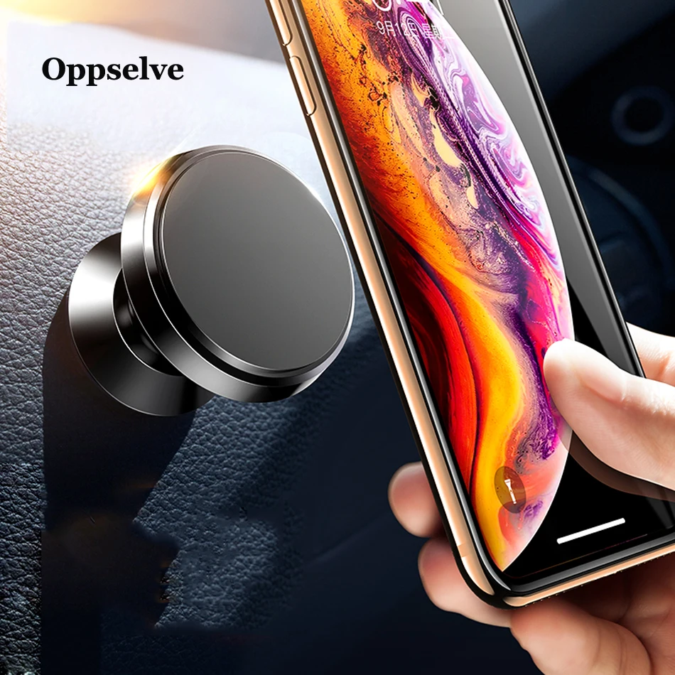 Магнитный автомобильный держатель для телефона iPhone X 12 11 Samsung магнитный на