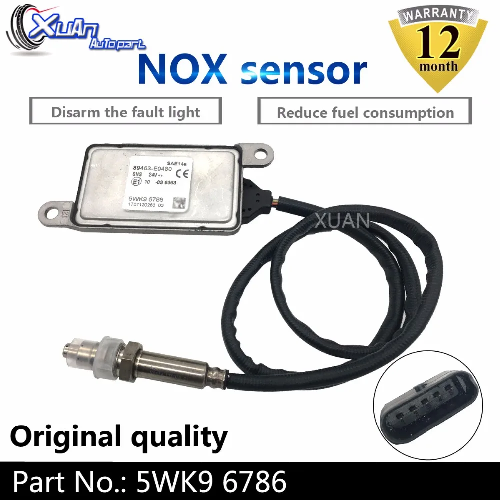 

XUAN New Manufactured Nitrogen NOX Sensor Lambda Oxide O2 Sensor 5WK9 6786 For Toyota 5WK96786 89463-E0480