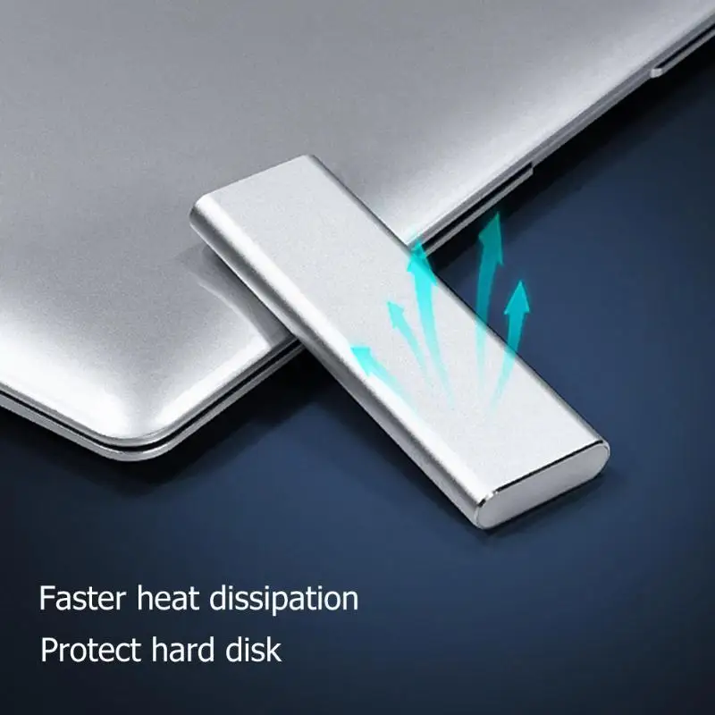 10 Гбит/с M.2 NVME к USB 3,1 Gen2 SSD Внешний корпус алюминиевый M-Key к type C мобильный твердотельный накопитель коробка с 2 кабелями