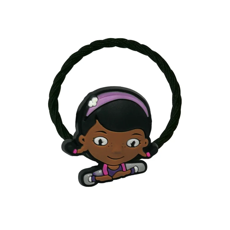 3040-01 1pcs 1 пара/2 шт Doc Mcstuffins эластичные резинки для волос, резинки для девочек, резинка для волос, Детские аксессуары для волос, веревка, резинка, подарок для детей - Цвет: 3040-01 1pcs
