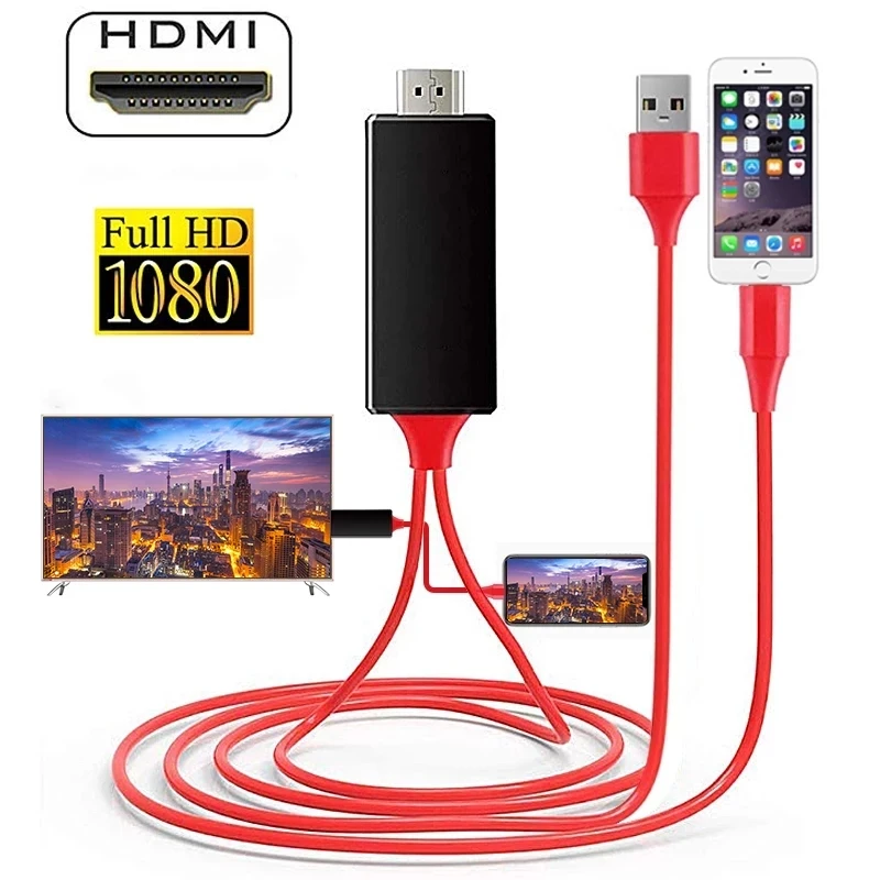 2 м 8 контактов к HDMI совместимый кабель HD 1080P конвертер адаптер USB для HDTV аудио