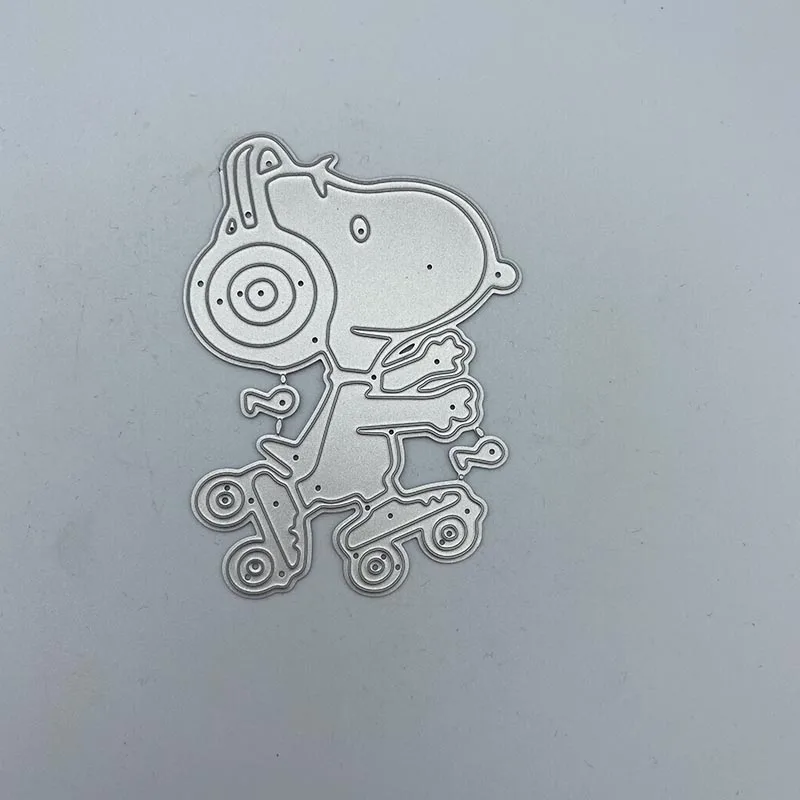 

Happy boy with skates headphones Metal cutting dies Stencil Scrapbooking Photo Album Card Paper Embossing Craft DIY 2019 NEW