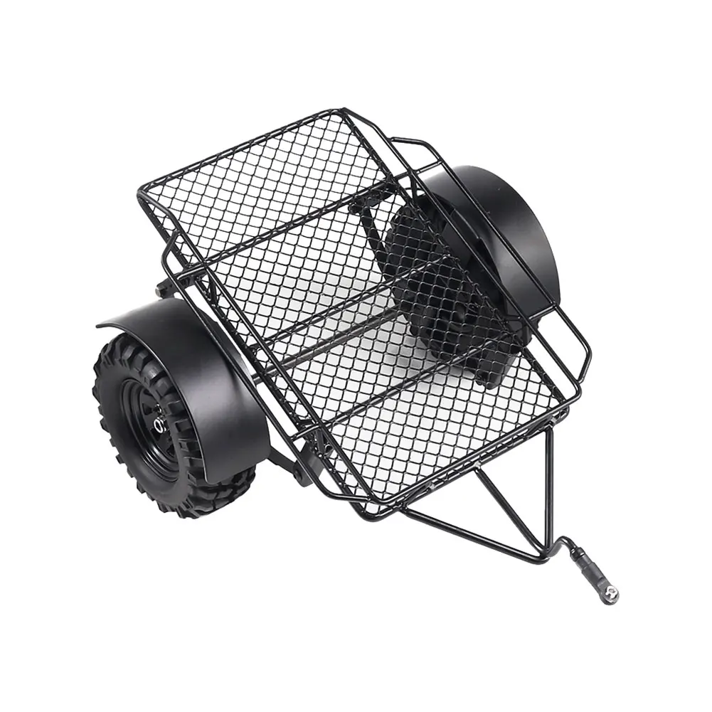 

1/10 Children For RC Crawler Metal Trailer Vehicle Simulate Drag Hitch Mount Toys DIY Accessories Easy Install 220 X 205mm