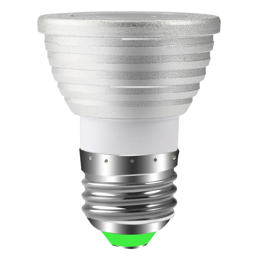 Алюминий сплава легкий мини E27 RGB светодиодный светильник 3 Вт AC85V-265V Светодиодный