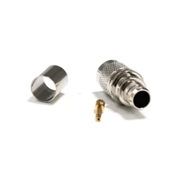 new 1pc reverse rp tnc male female rf coax connector crimp for rg8 rg213 lmr400 cable straight nickelplated wholesale