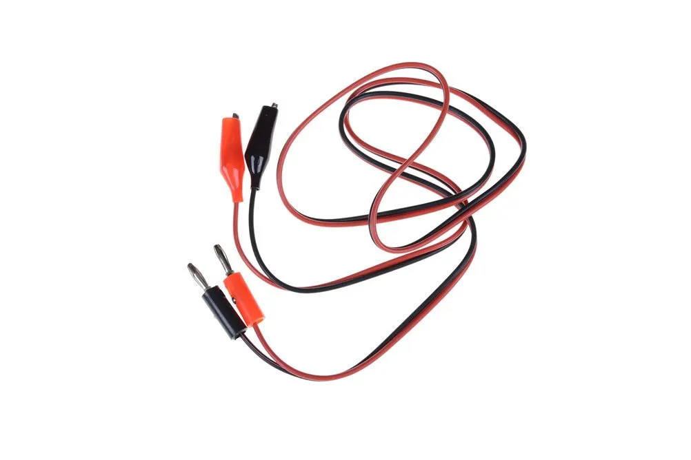 

1 Pcs Banana Plug Connector To Dual Tester Alligator Clip 1M Long