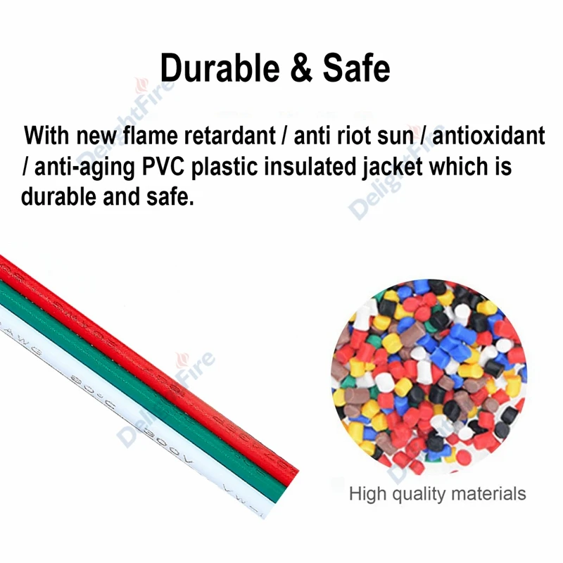 Соединительный кабель для светодиодной ленты 2/3/4/5/6 контактов 22AWG 18 20 калибр