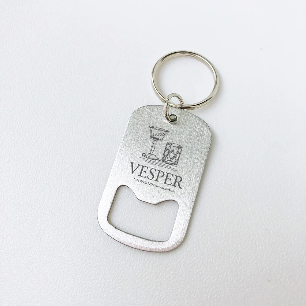 Заказной металлический брелок из нержавеющей стали открывалка для пивных