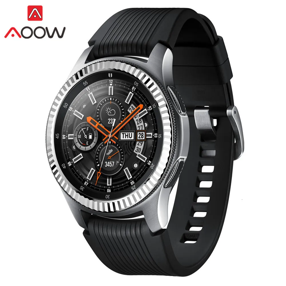 Ободок кольцо стиль для samsung Galaxy Watch 46 мм клейкая крышка против царапин Нержавеющая сталь защита аксессуары для шестерни S3